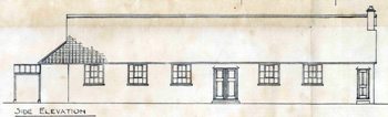 Dance hall side elevation 1927
